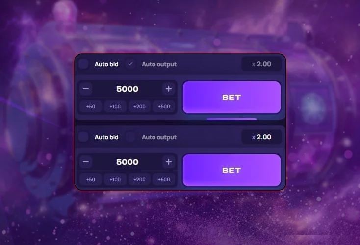 Selección del importe de la apuesta