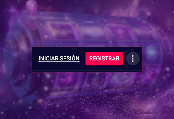 Botón de registro e inicio de sesión